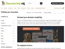 Tablet Screenshot of chovatelsky-raj.cz